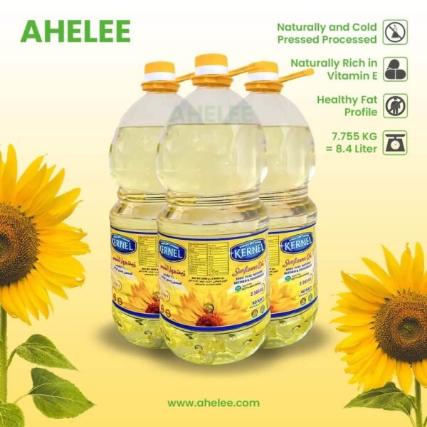 Kernel Sunflower Oil 8.4 Liter 3 Bottle